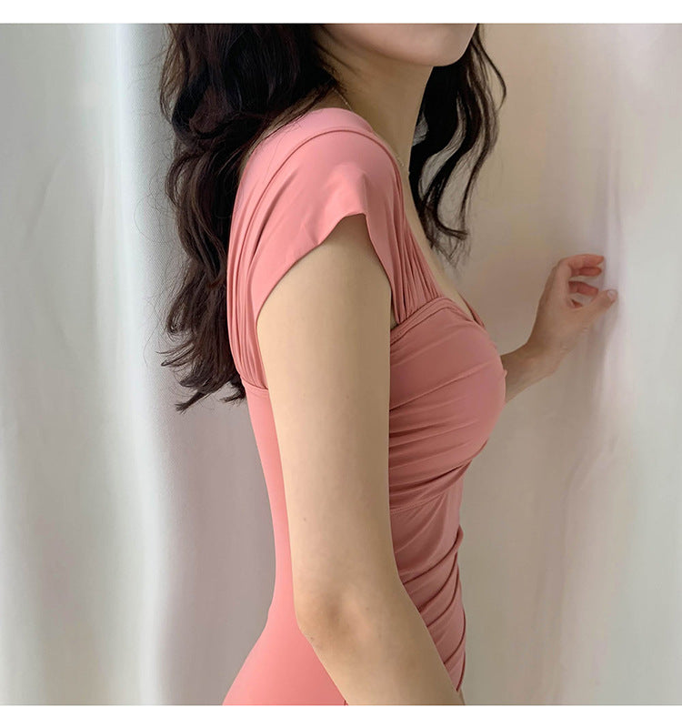 修手臀包覆集中收副乳連身Swimsuit泳衣