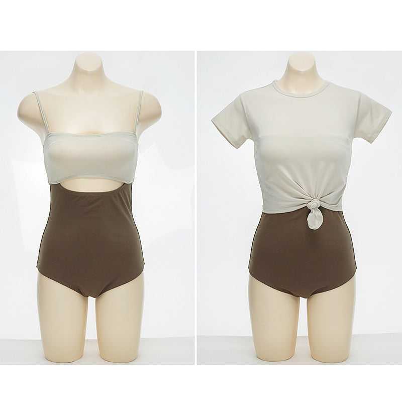 Mint Chocolate 短袖修手臂 Swimsuit