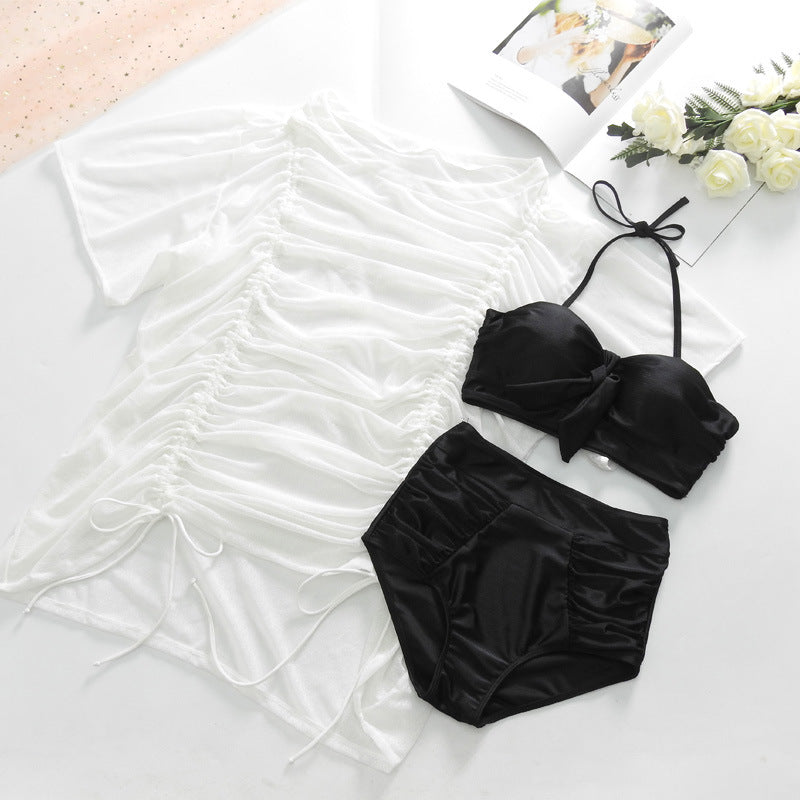 Ripple Belly Swimsuit (3 Pieces Set)