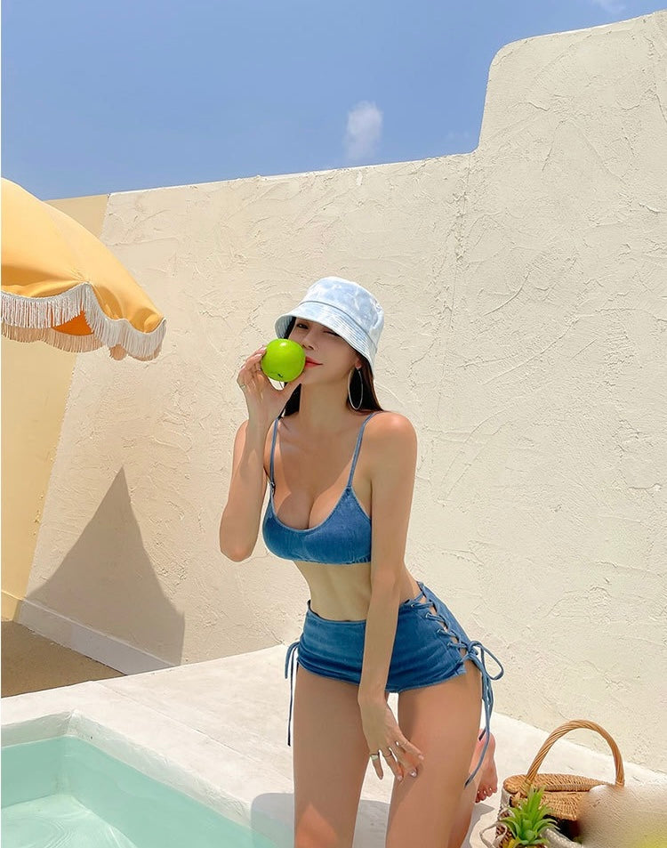 Denim-like Swimsuit 泳衣