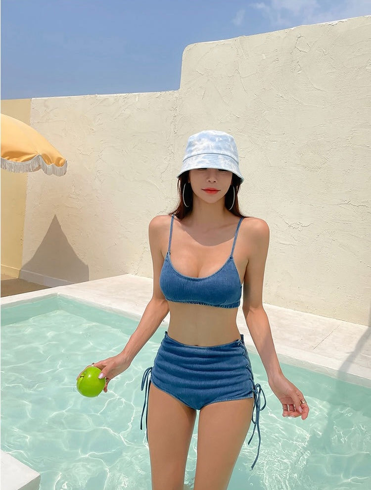 Denim-like Swimsuit 泳衣