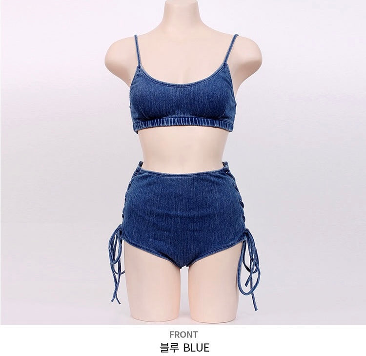 Denim-like Swimsuit 泳衣