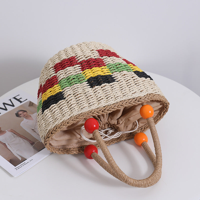 Colorful Thing Raffia Bag