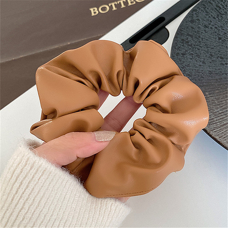 Leather Scrunchies