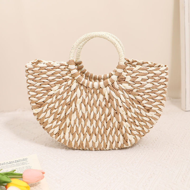 Sesame Raffia Bag