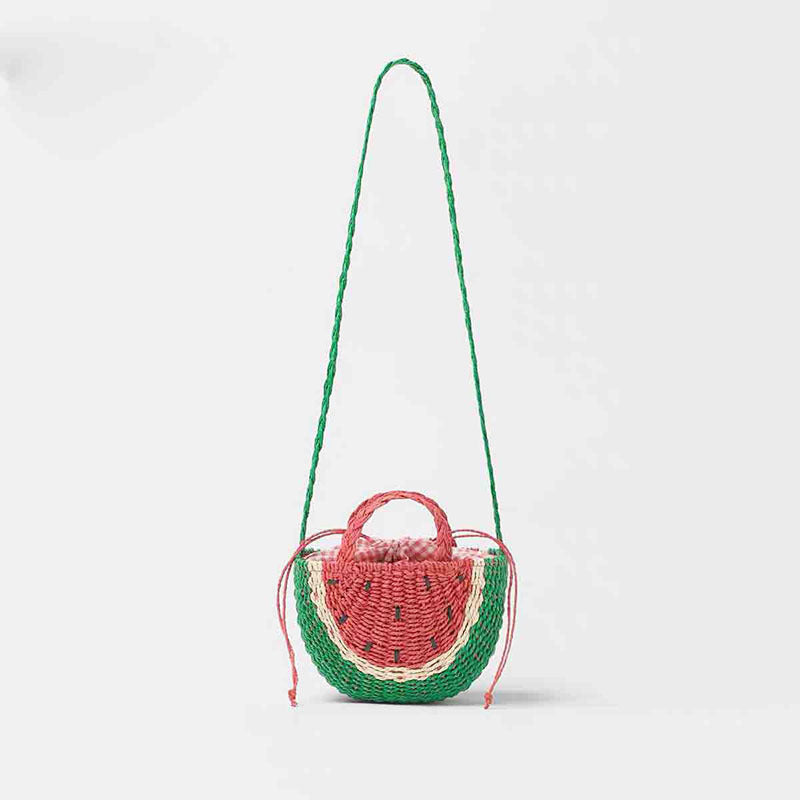 Watermelon Raffia Bag