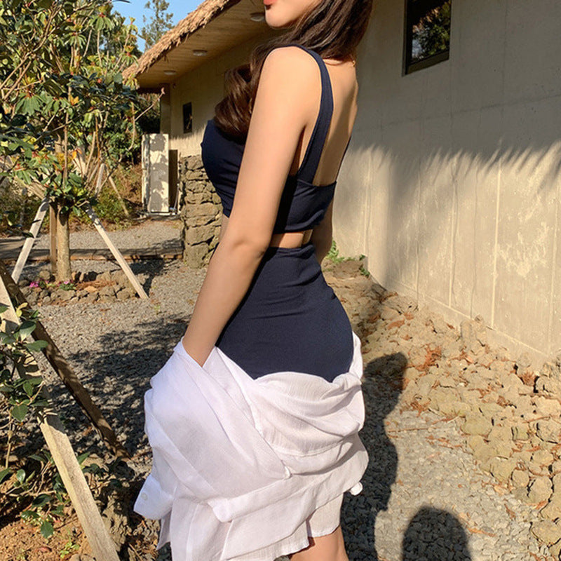 集中包覆美胸高腰遮肚遮胃腩Bikini