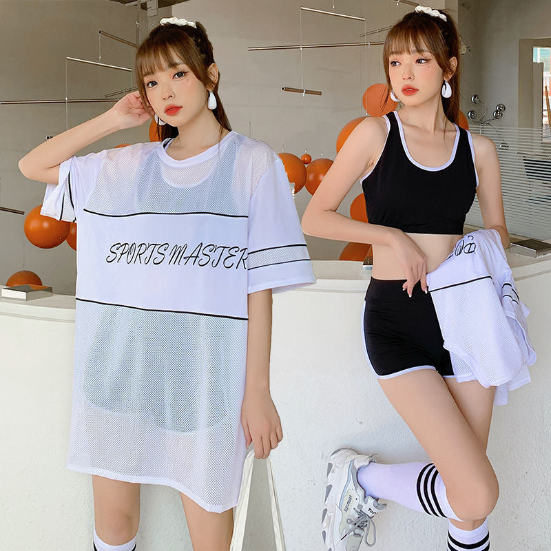 防曬高腰遮肚修副乳泳衣(三件Set)