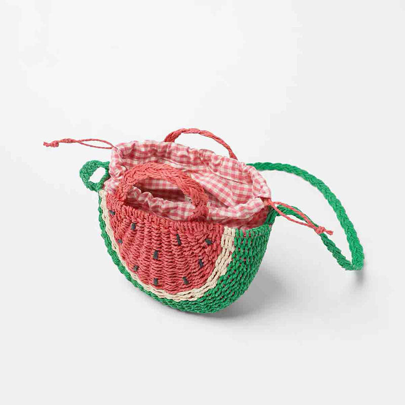 Watermelon Raffia Bag