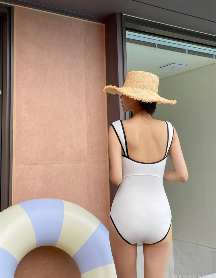 修腰顯瘦遮大臂連身Swimsuit泳衣