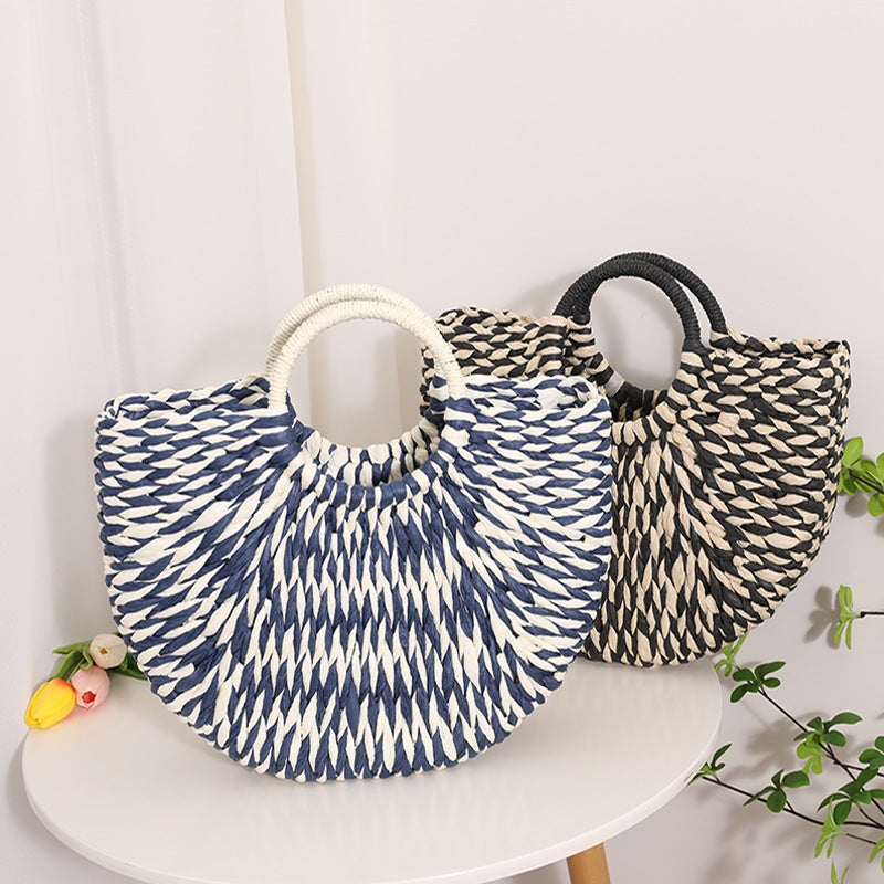 Sesame Raffia Bag