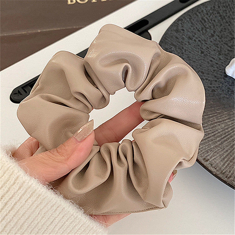 Leather Scrunchies