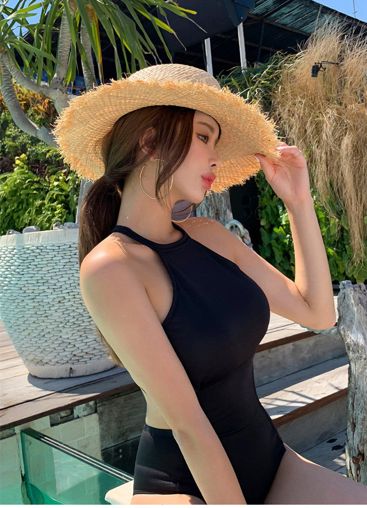 性感掛頸露腰美背連身Swimsuit泳衣