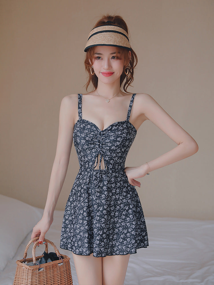 Flowered Swimsuit