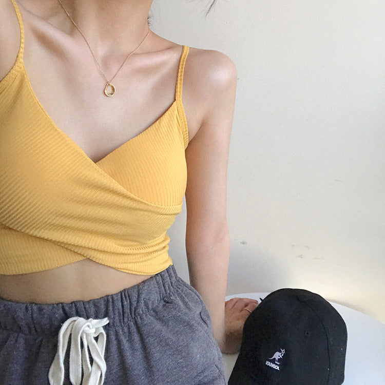 Twist Padded Tank Top (帶胸墊・無鋼圈）