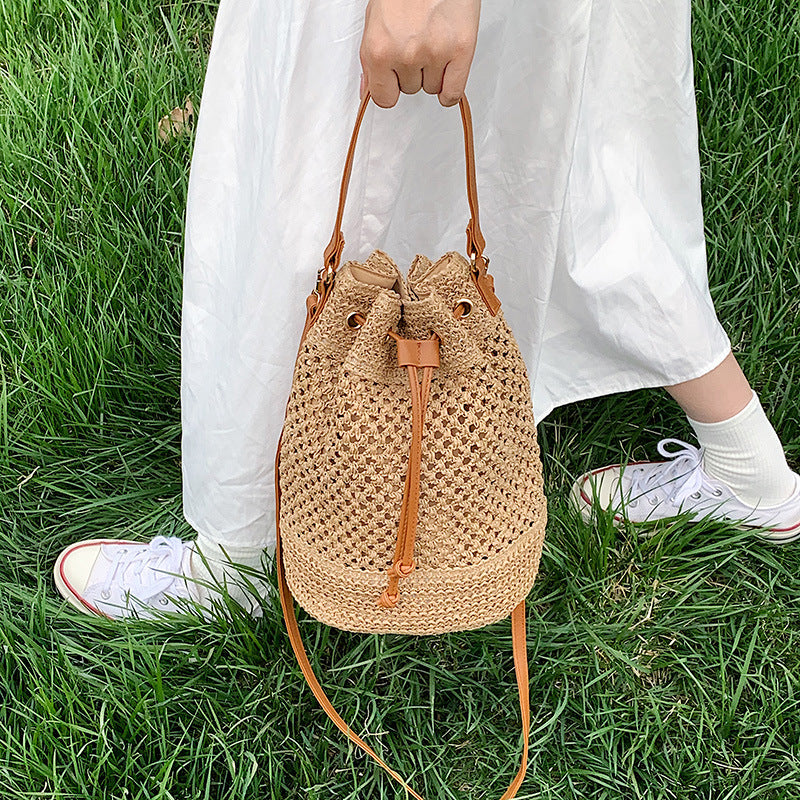 Raffia Blossom Basket