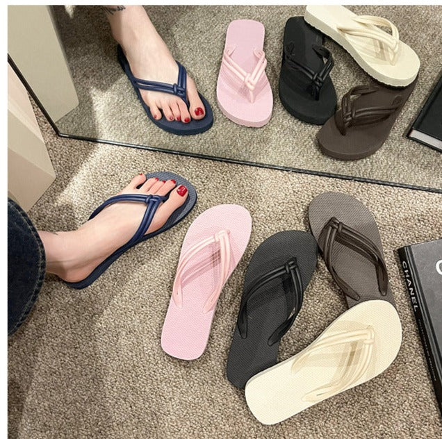 Milky Waterproof Flip Flops (送防水索帶鞋袋）